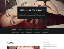 Tablet Screenshot of missisabellarose.com